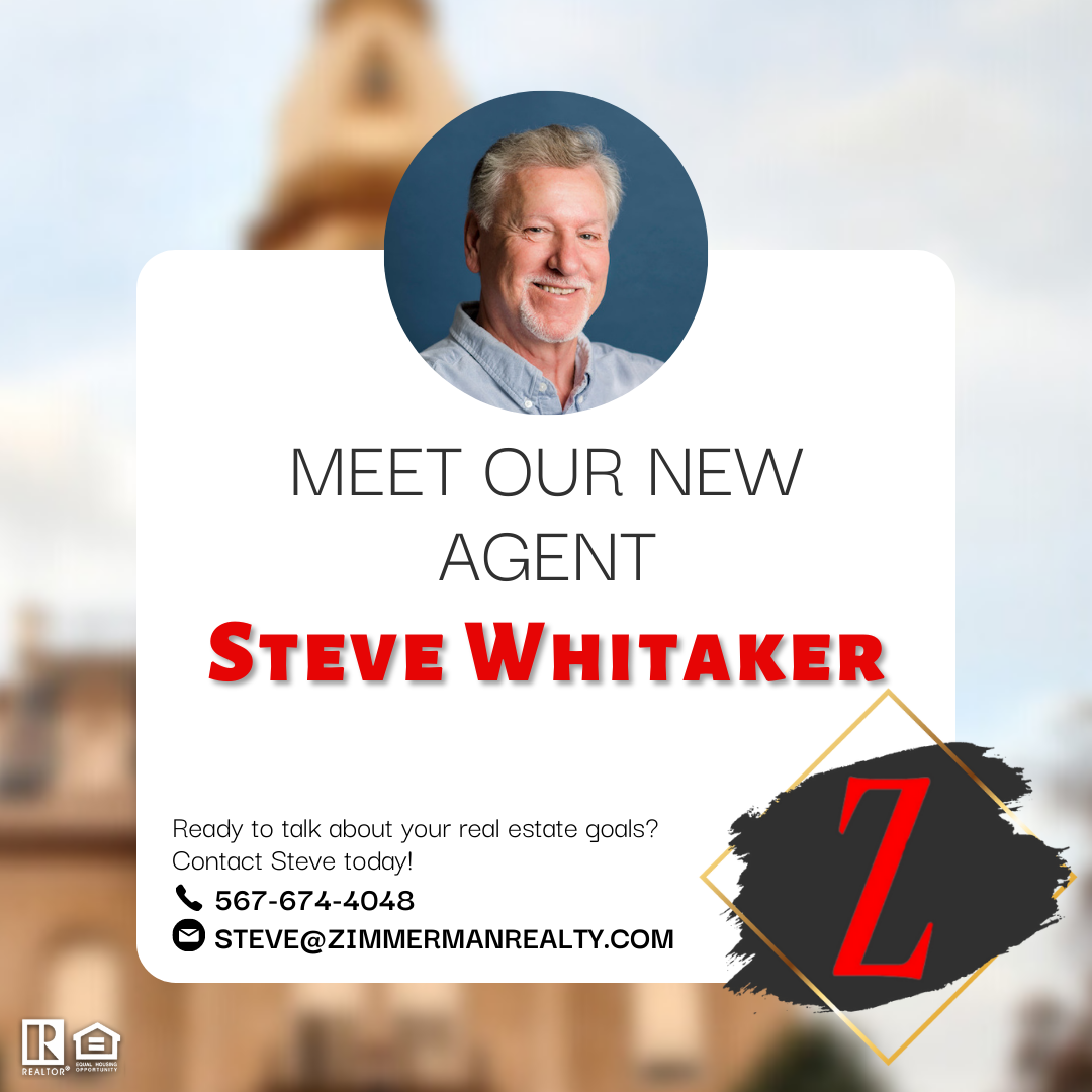 Zimmerman Realty Proudly Welcomes Steve Whitaker!